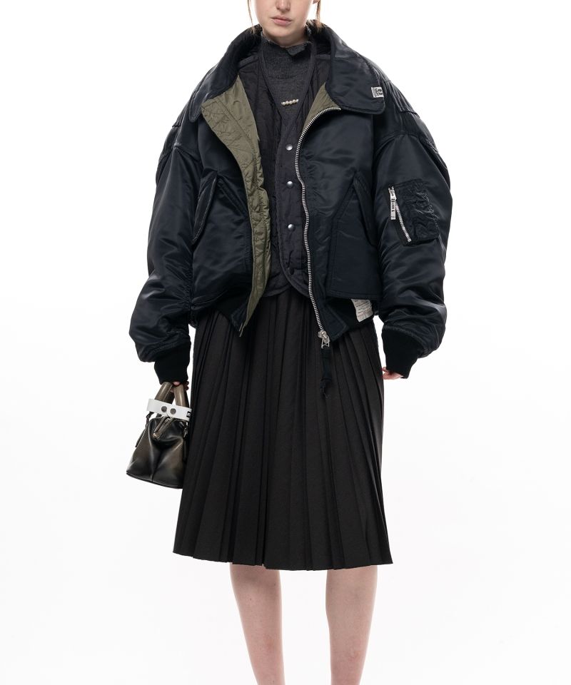 Shifted Layer Flight Jacket