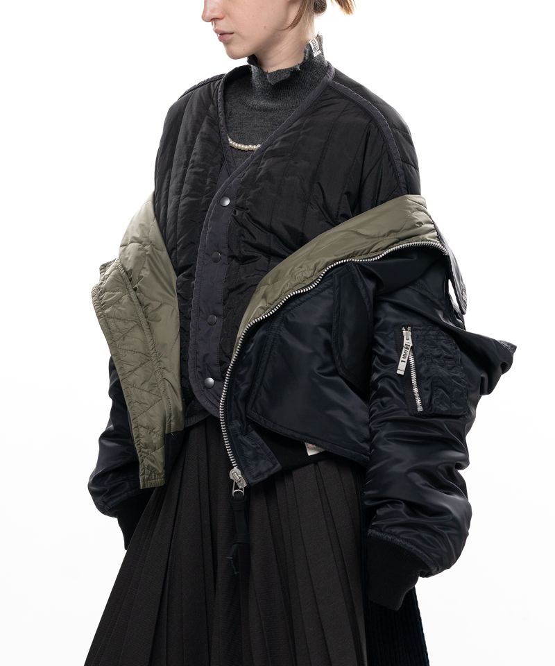 Shifted Layer Flight Jacket