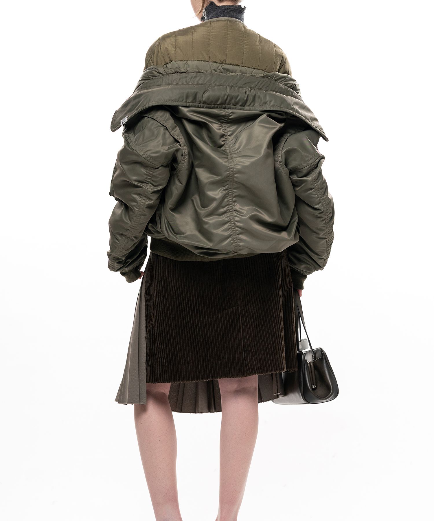 Shifted Layer Flight Jacket