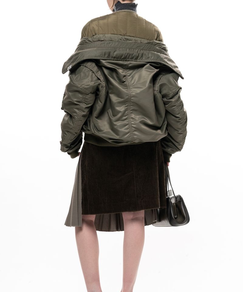 Shifted Layer Flight Jacket
