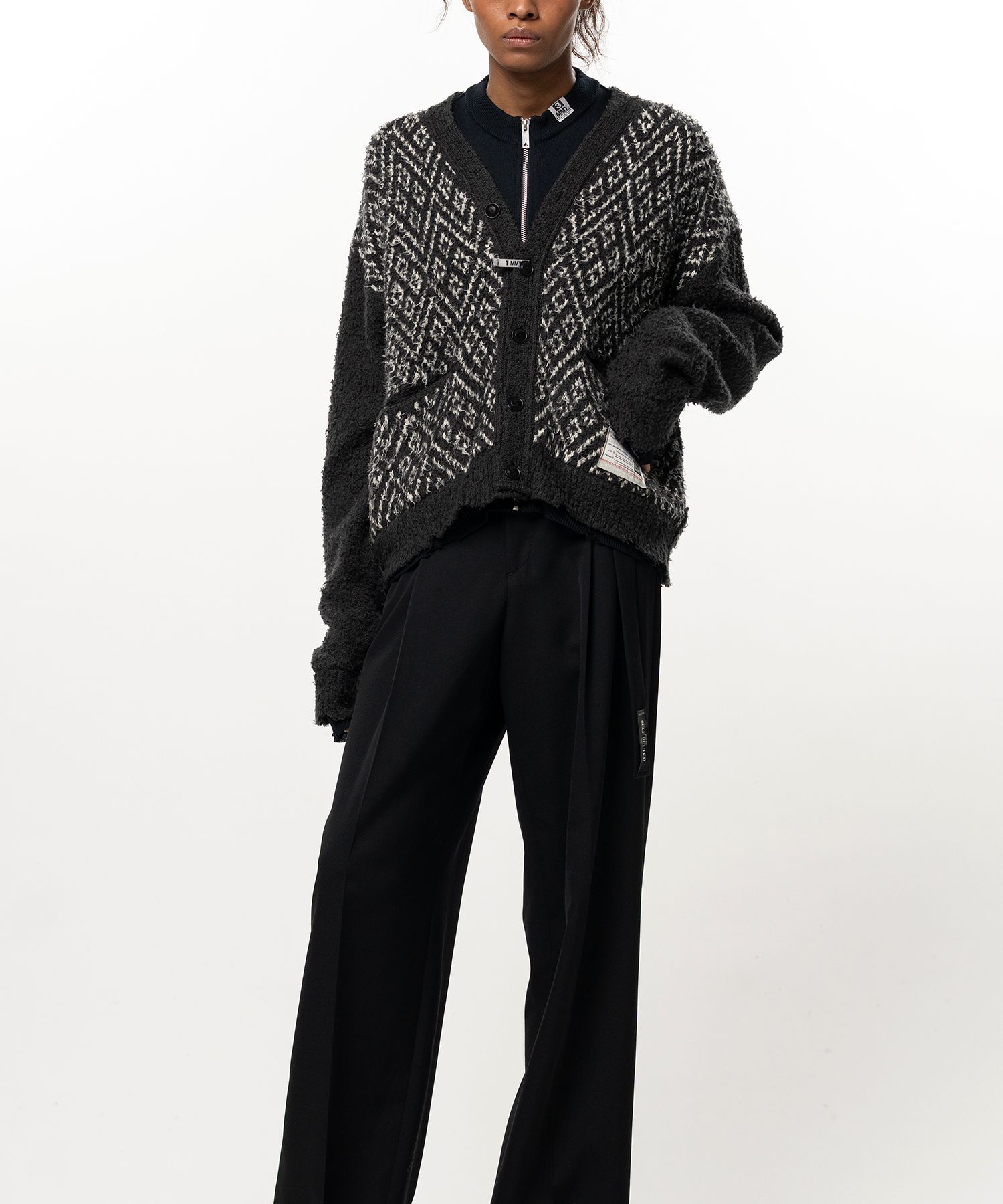 Layered Knit Cardigan