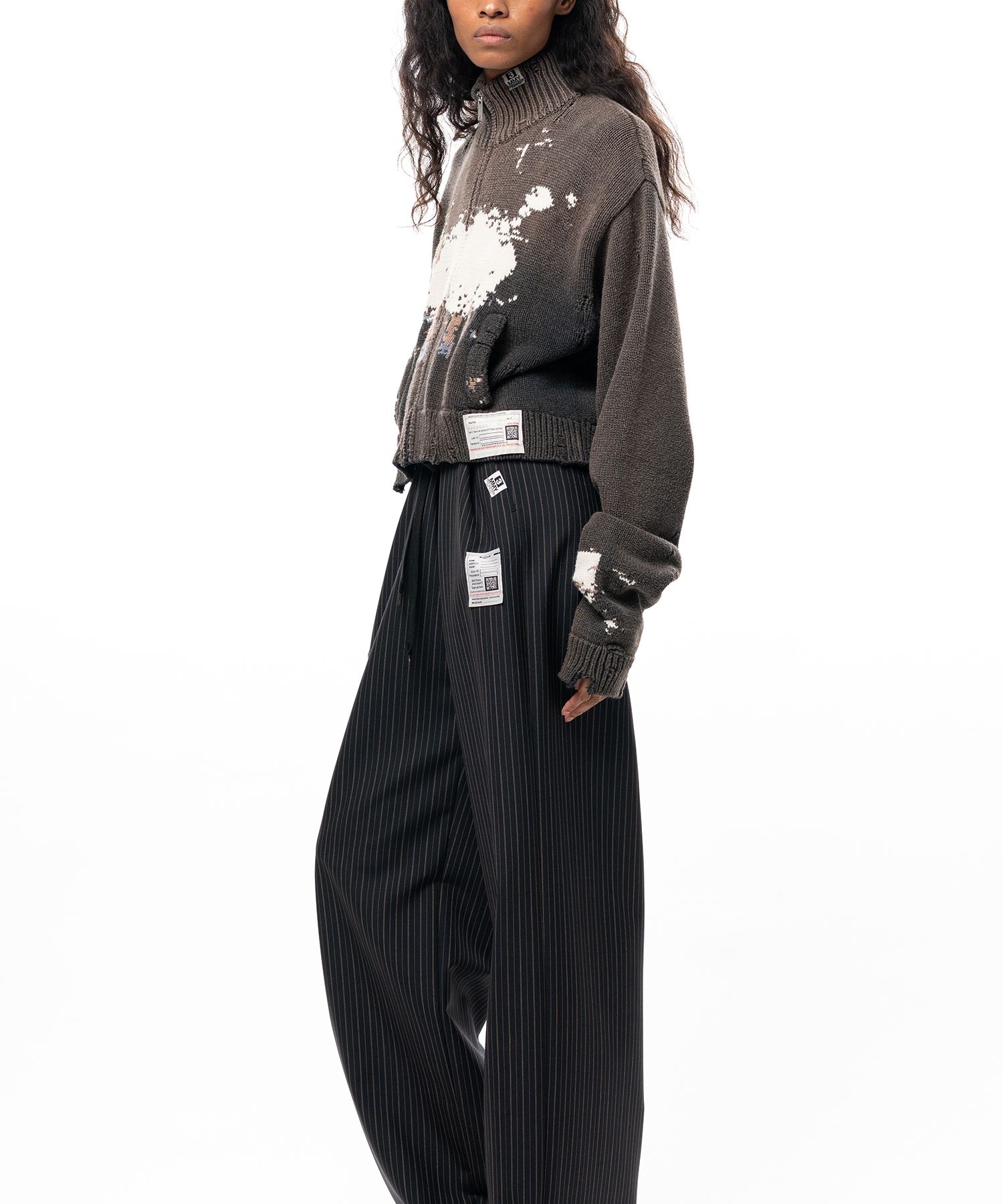 Sheep Jacquard Knit Cardigan