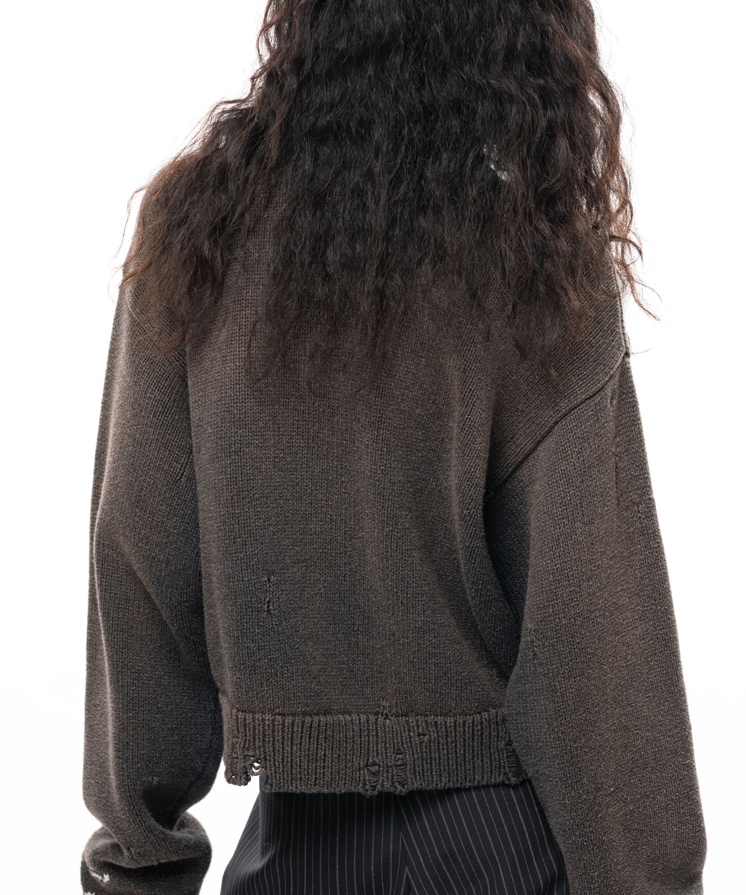 Sheep Jacquard Knit Cardigan