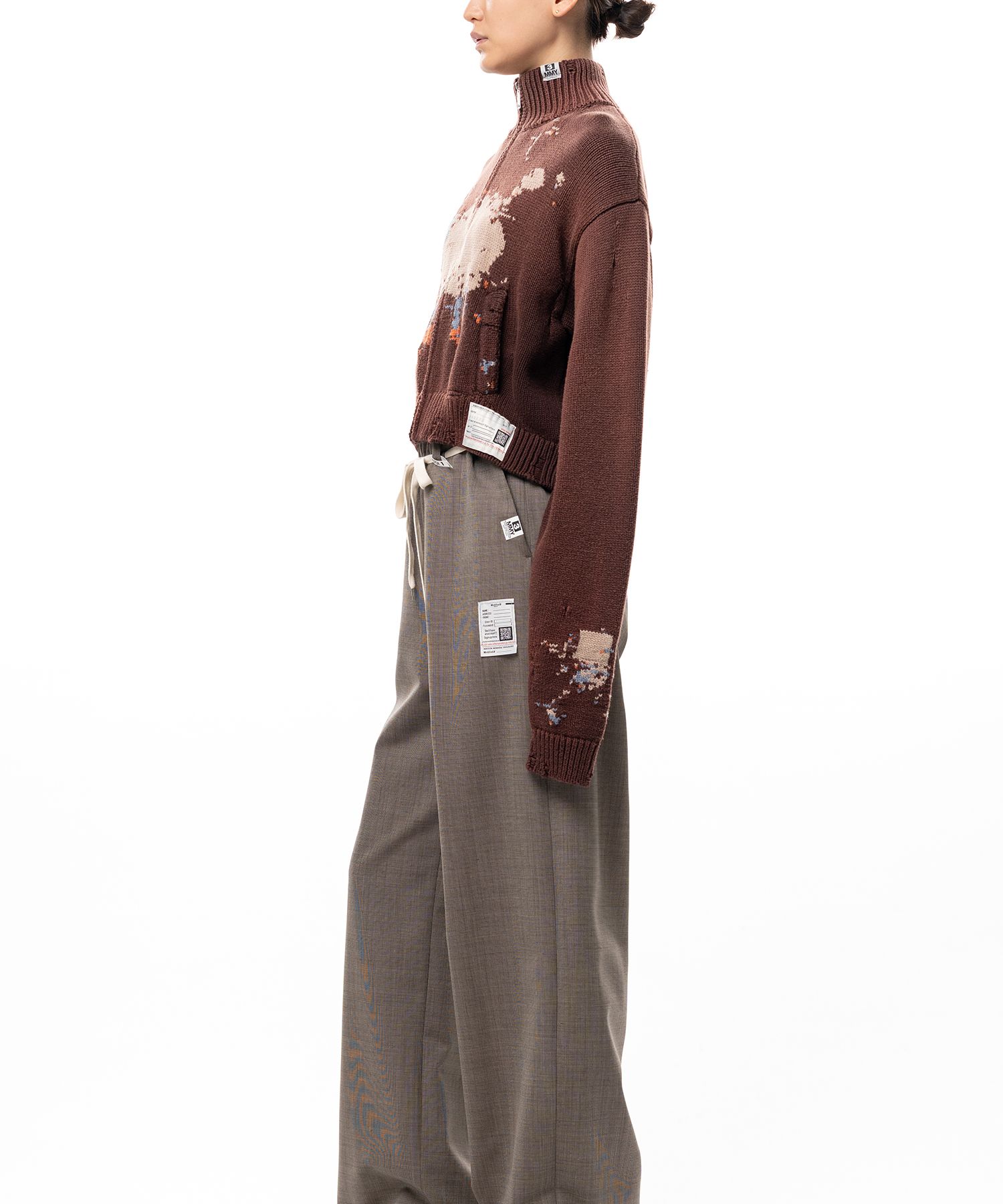Sheep Jacquard Knit Cardigan