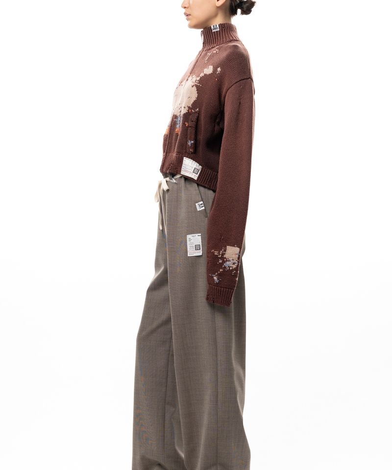 Sheep Jacquard Knit Cardigan