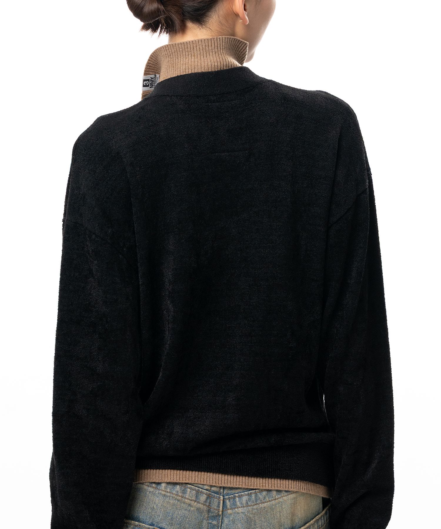Layered Knit Cardigan