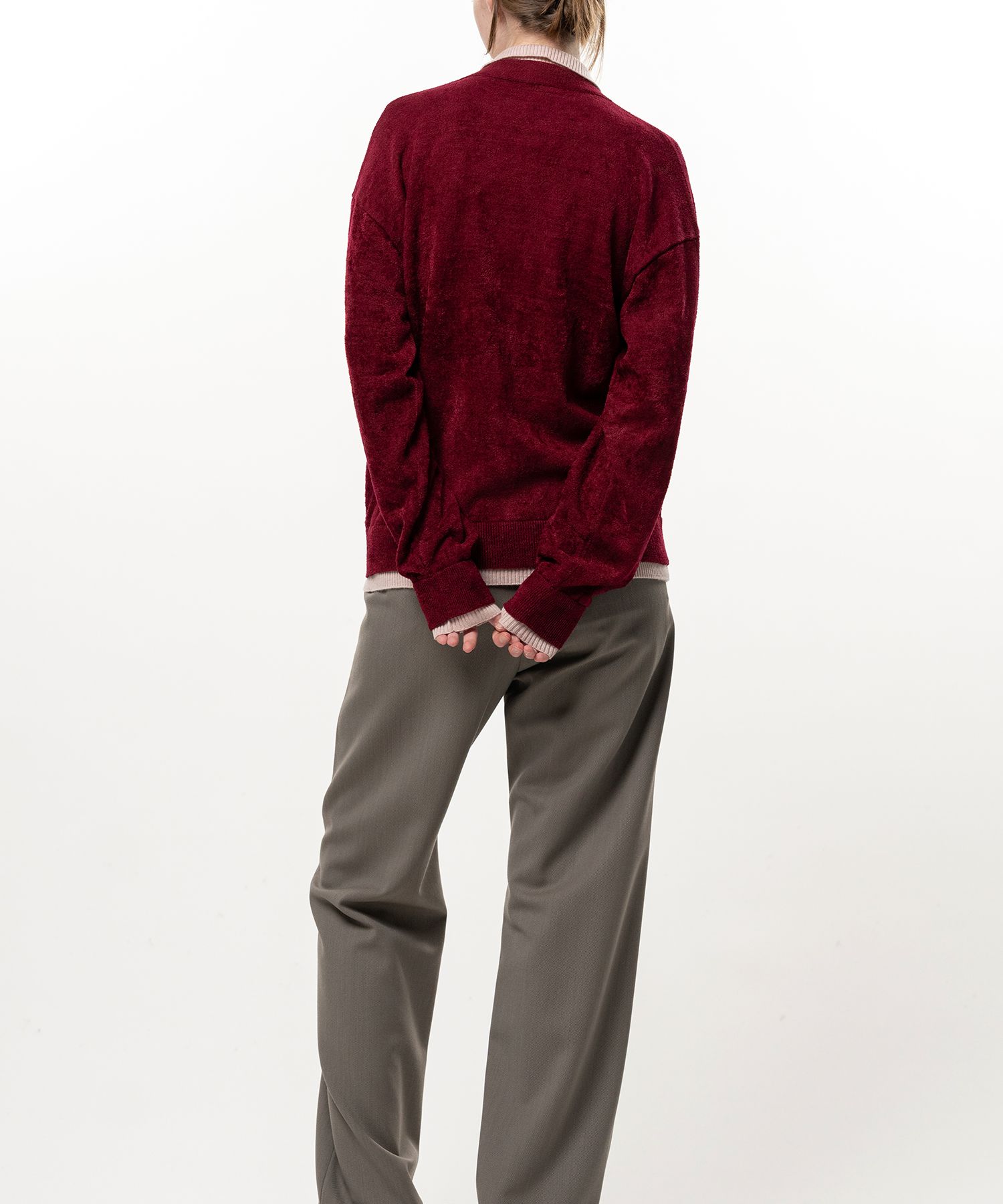 Layered Knit Cardigan