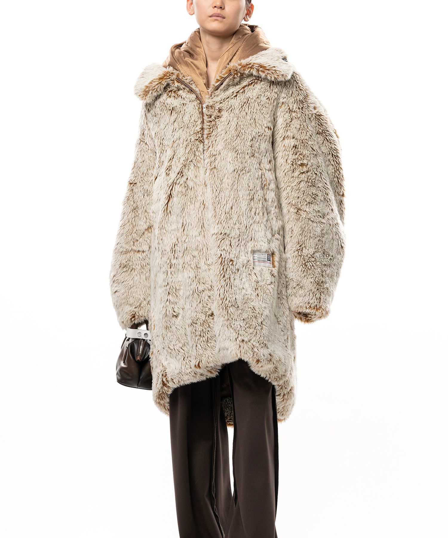 Hooded Faux Fur Coat