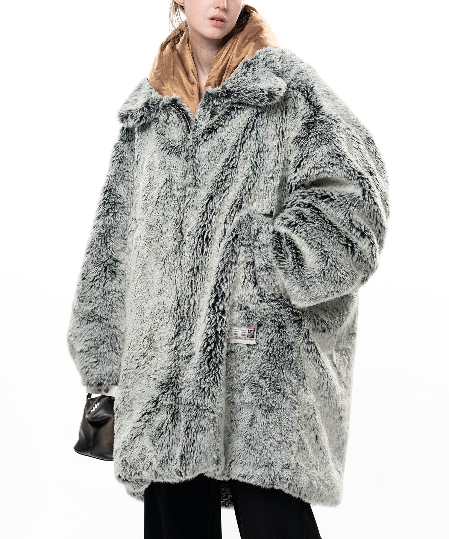 Hooded Faux Fur Coat