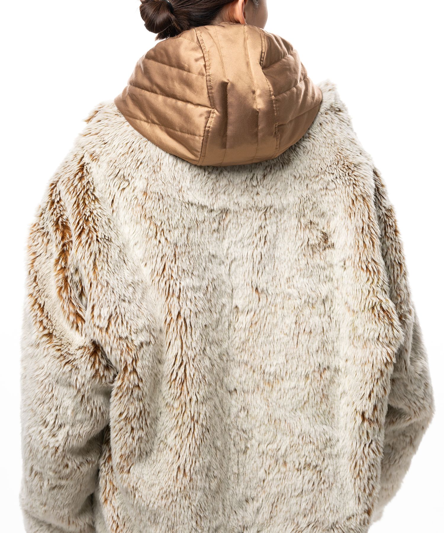 Hooded Faux Fur Coat