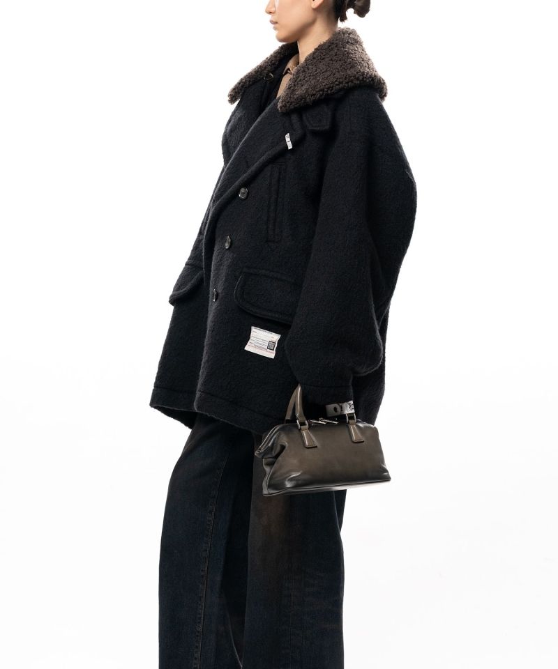 Detachable Collar Shaggy Coat