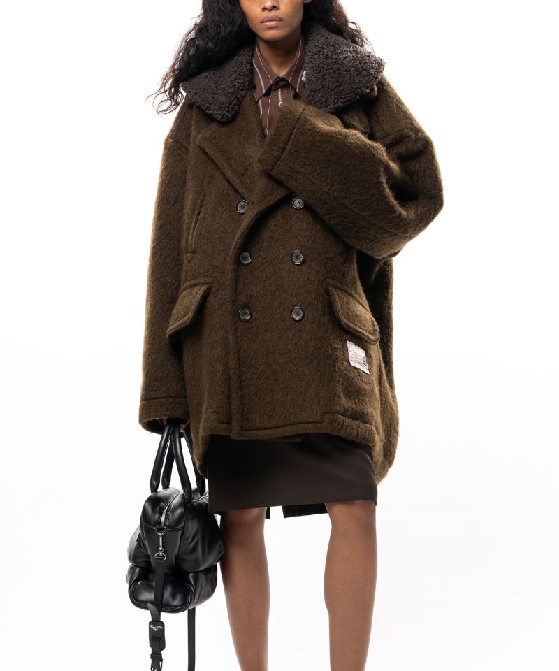 Detachable Collar Shaggy Coat