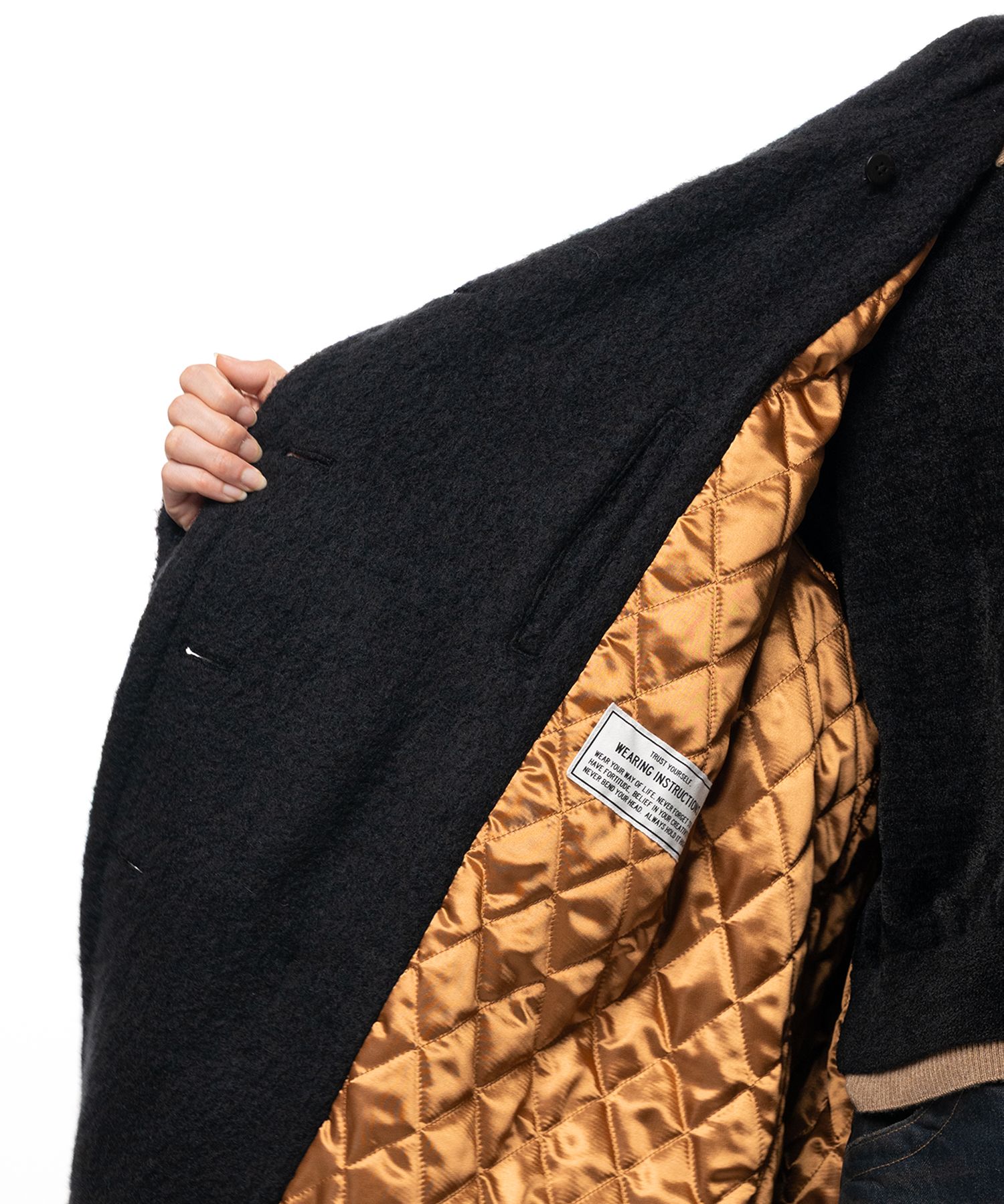 Detachable Collar Shaggy Coat