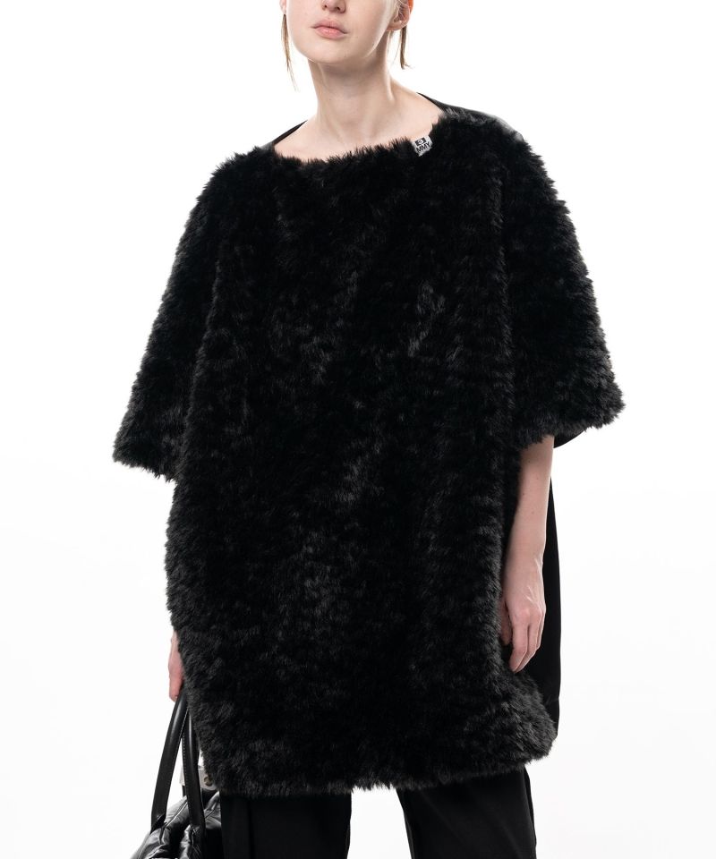 Faux Fur Cropped Dress