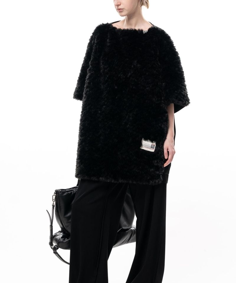 Faux Fur Cropped Dress