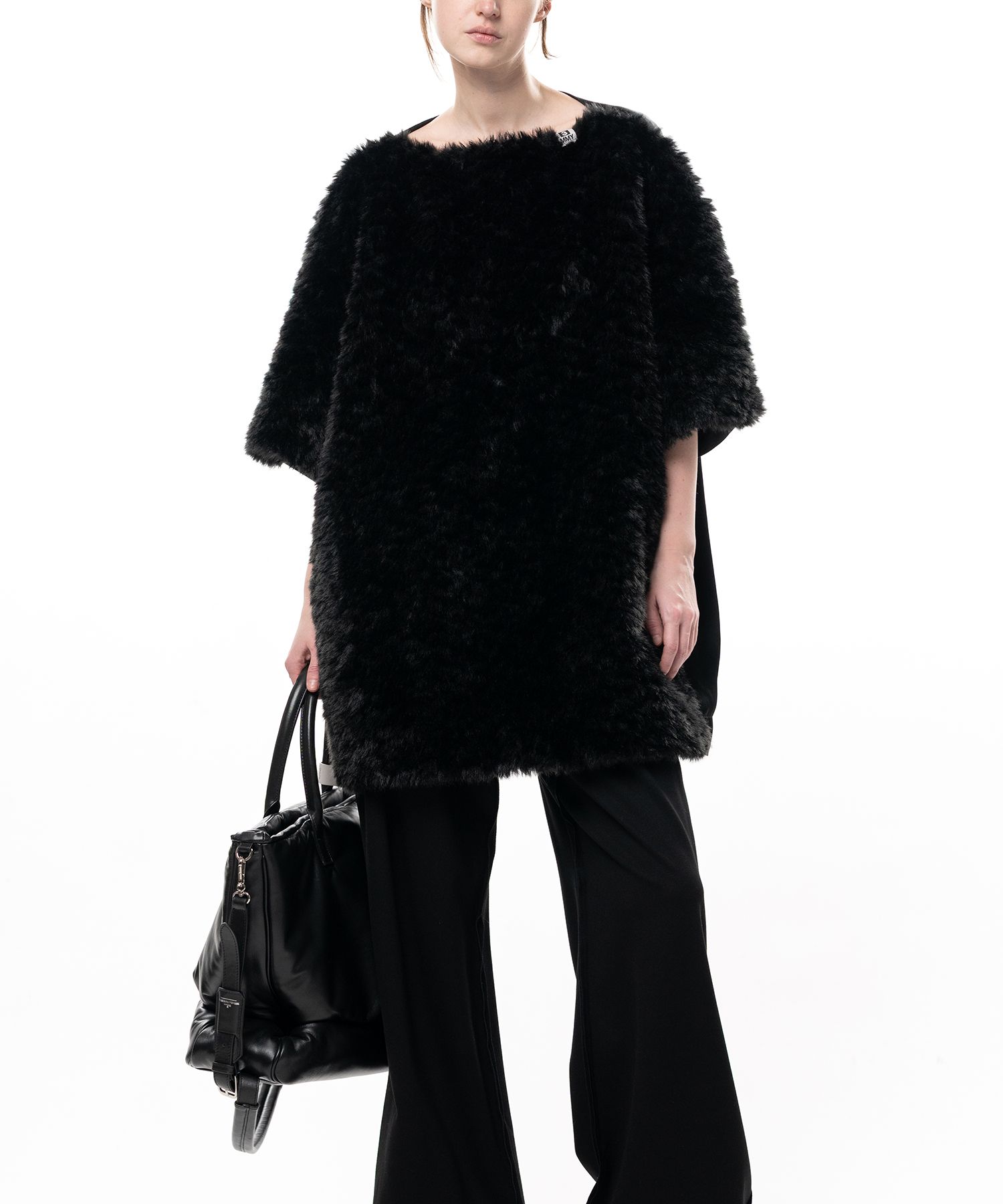 Faux Fur Cropped Dress