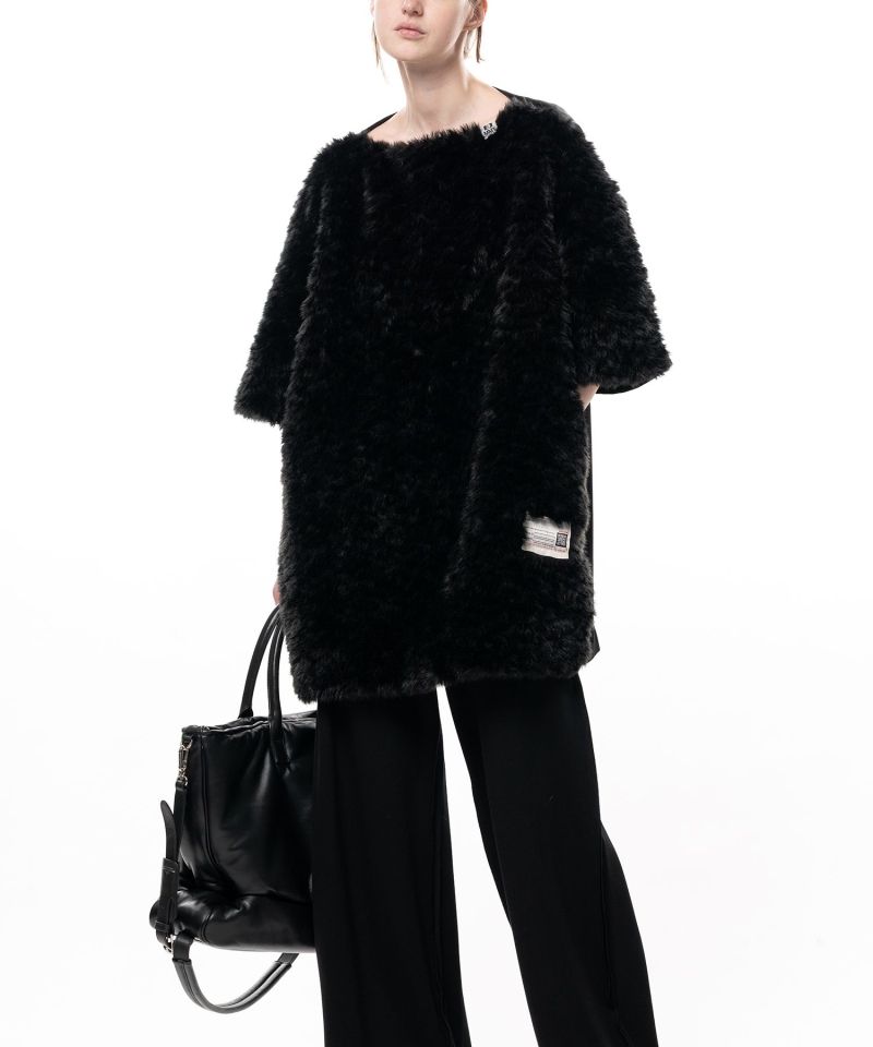 Faux Fur Cropped Dress