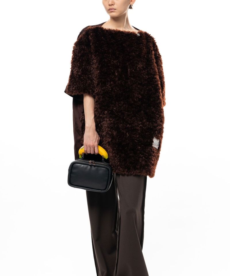Faux Fur Cropped Dress