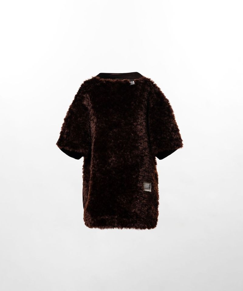 Faux Fur Cropped Dress