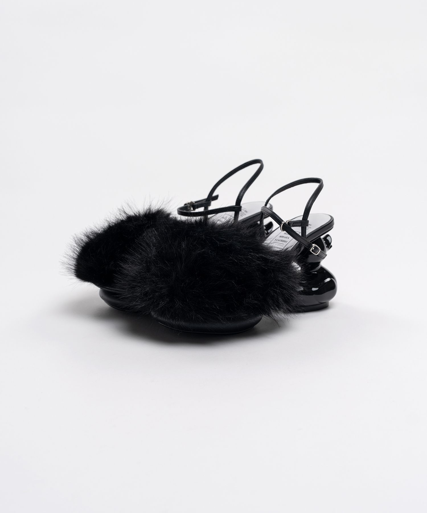 Duck Heel Fur Sandals
