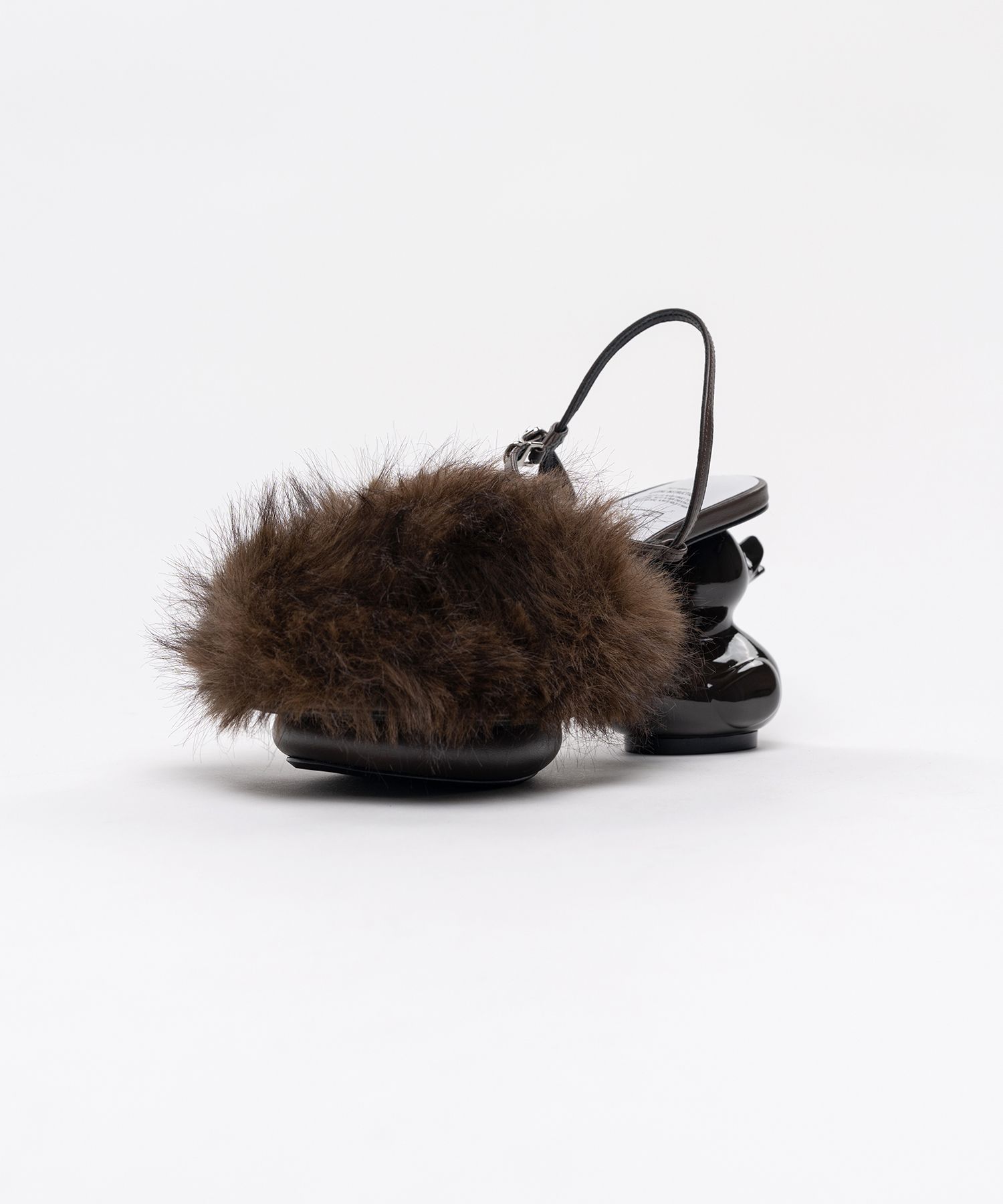Duck Heel Fur Sandals