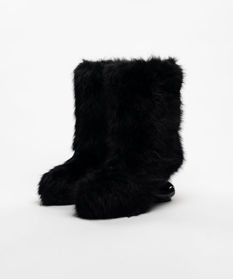 Duck Heel Fur Boots