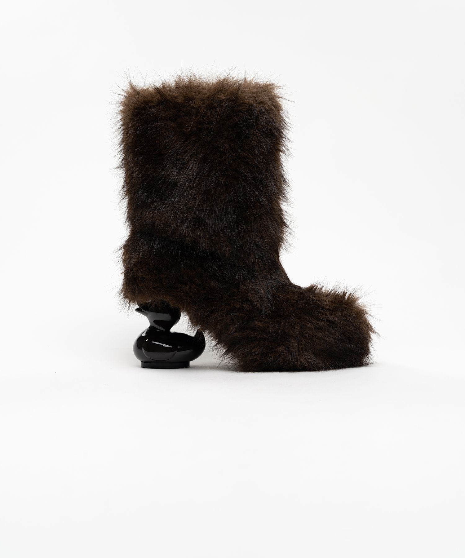 Duck Heel Fur Boots