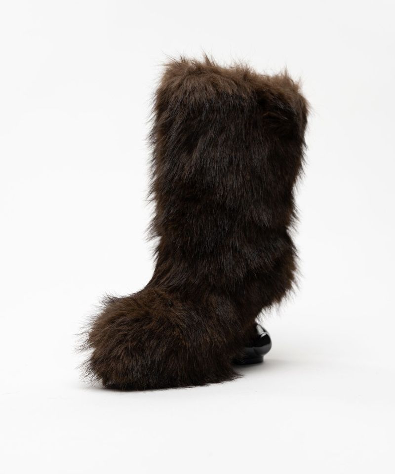 Duck Heel Fur Boots