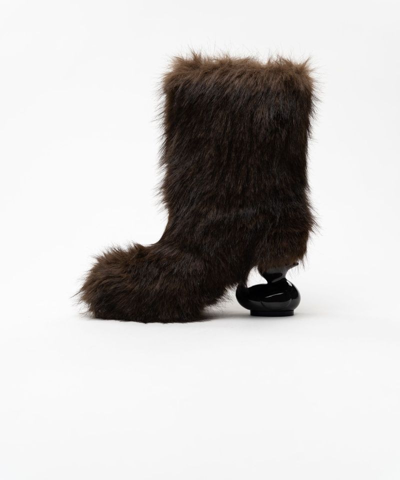 Duck Heel Fur Boots