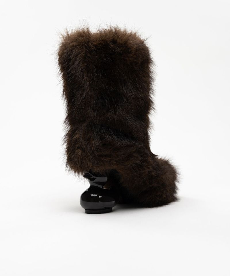 Duck Heel Fur Boots