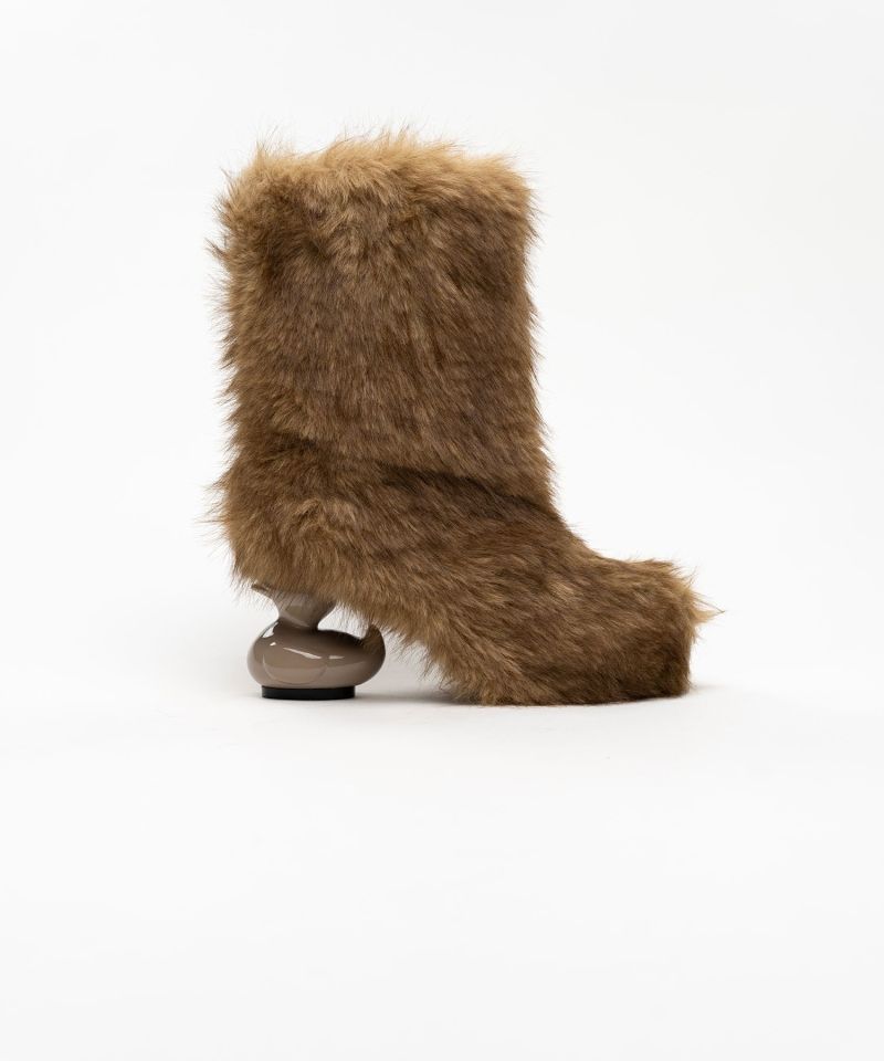 Duck Heel Fur Boots