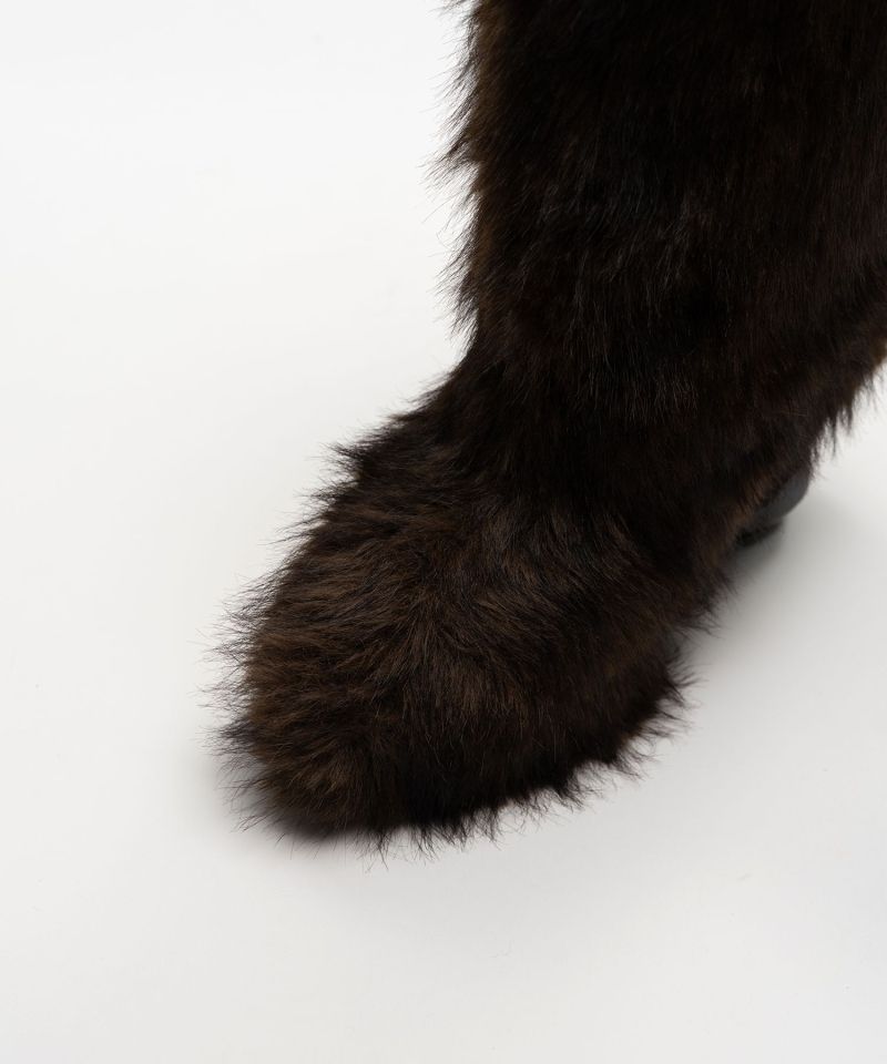 Duck Heel Fur Boots