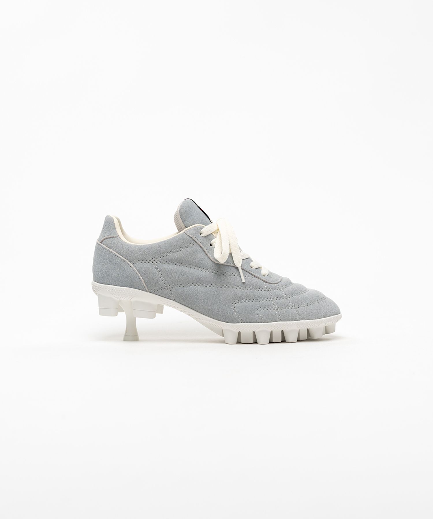 Spike Sole Suede Sneaker Pumps