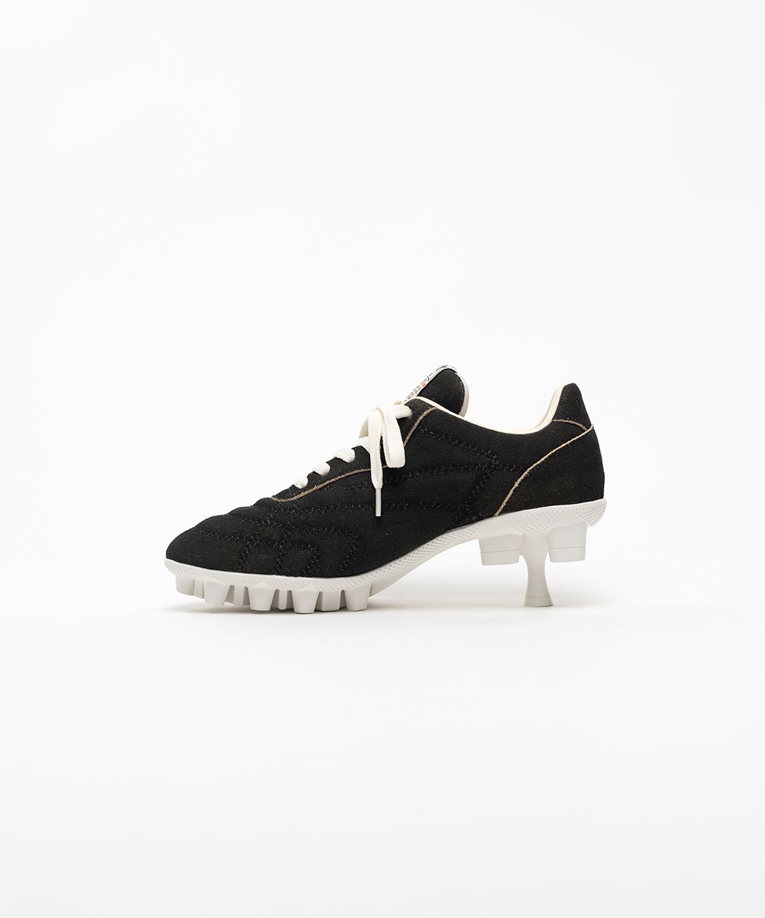 Spike Sole Suede Sneaker Pumps