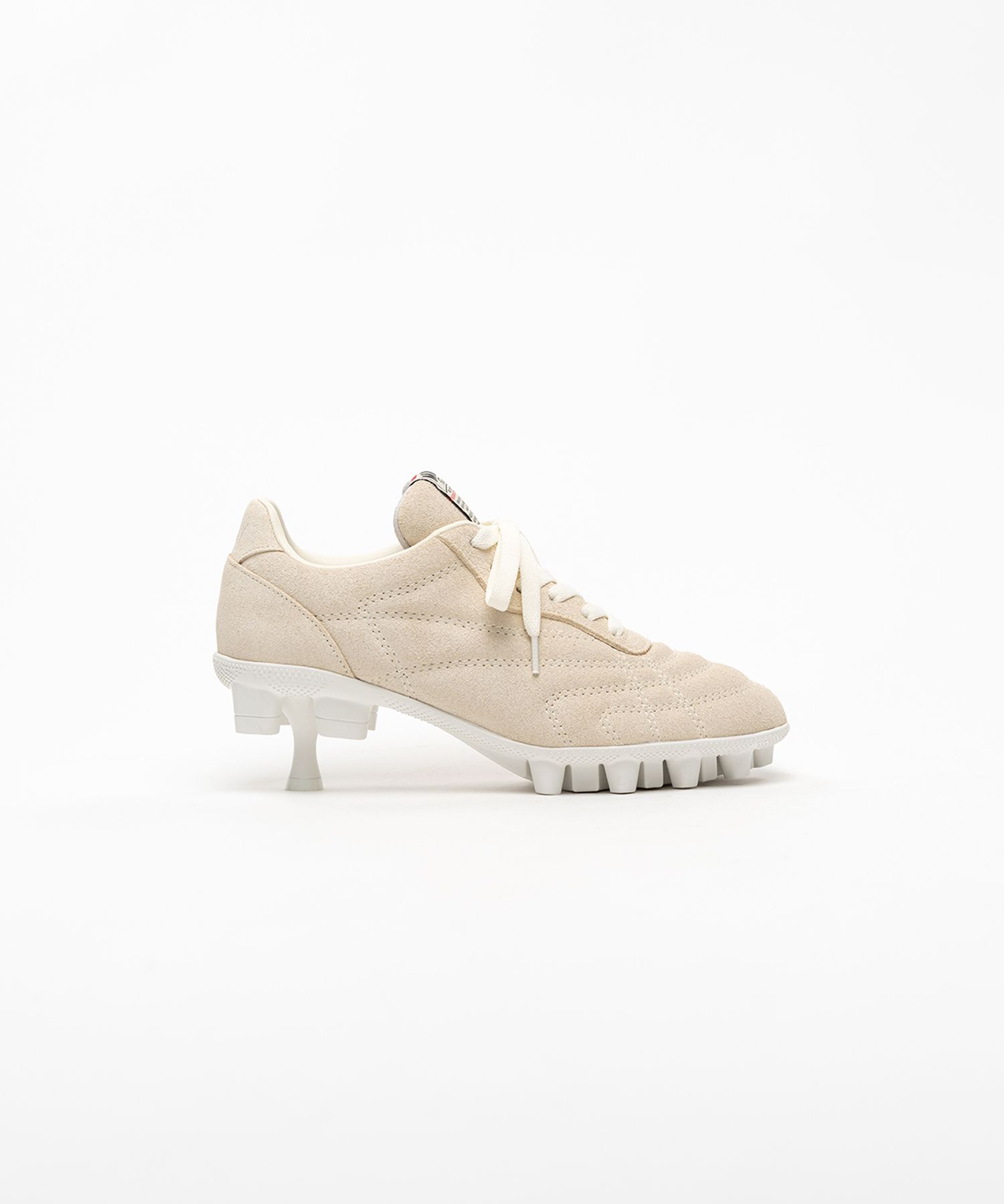Spike Sole Suede Sneaker Pumps