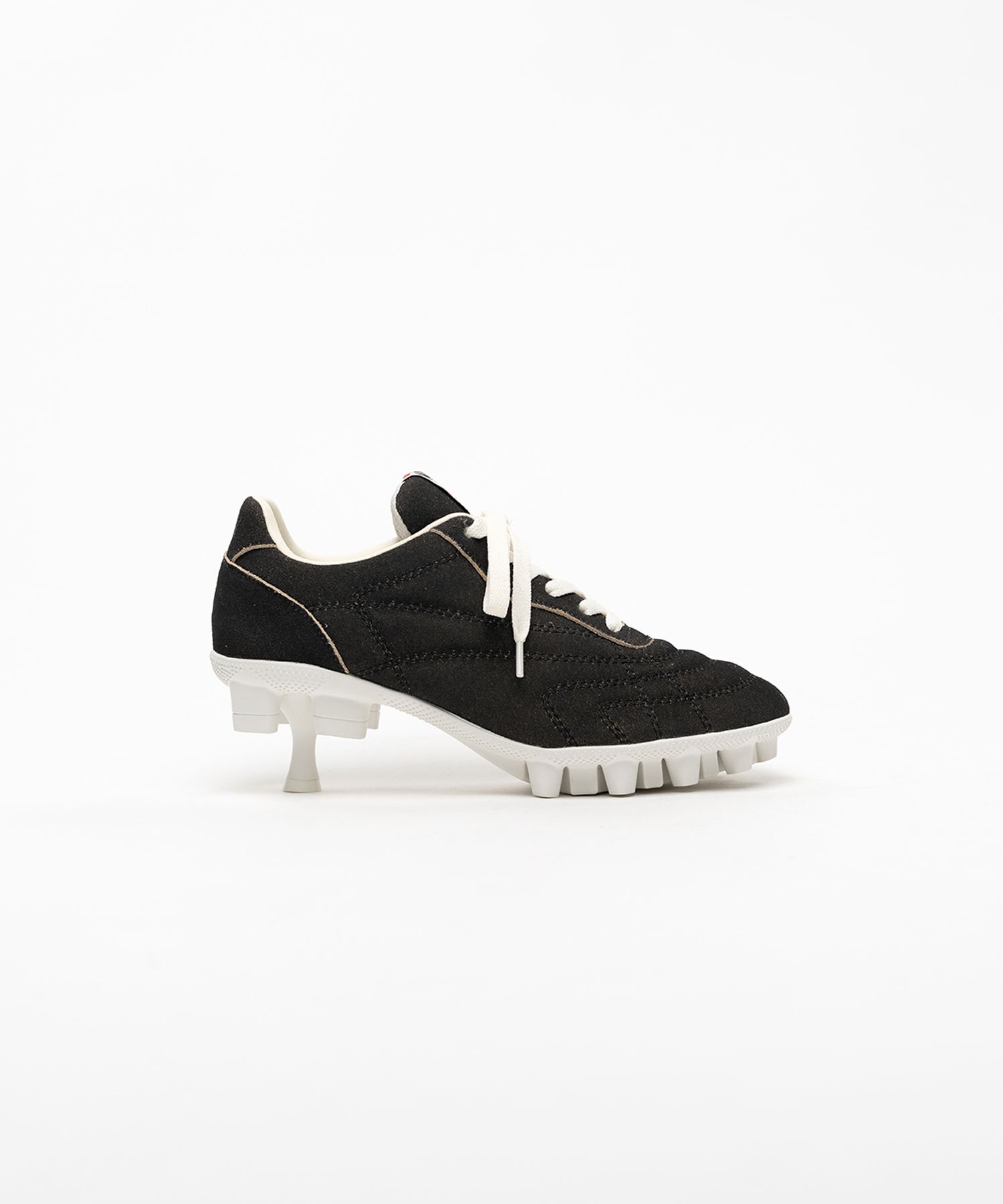 Spike Sole Suede Sneaker Pumps
