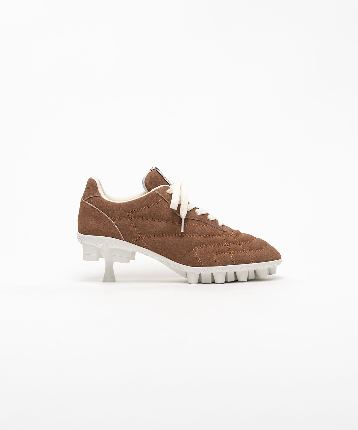 Spike Sole Suede Sneaker Pumps