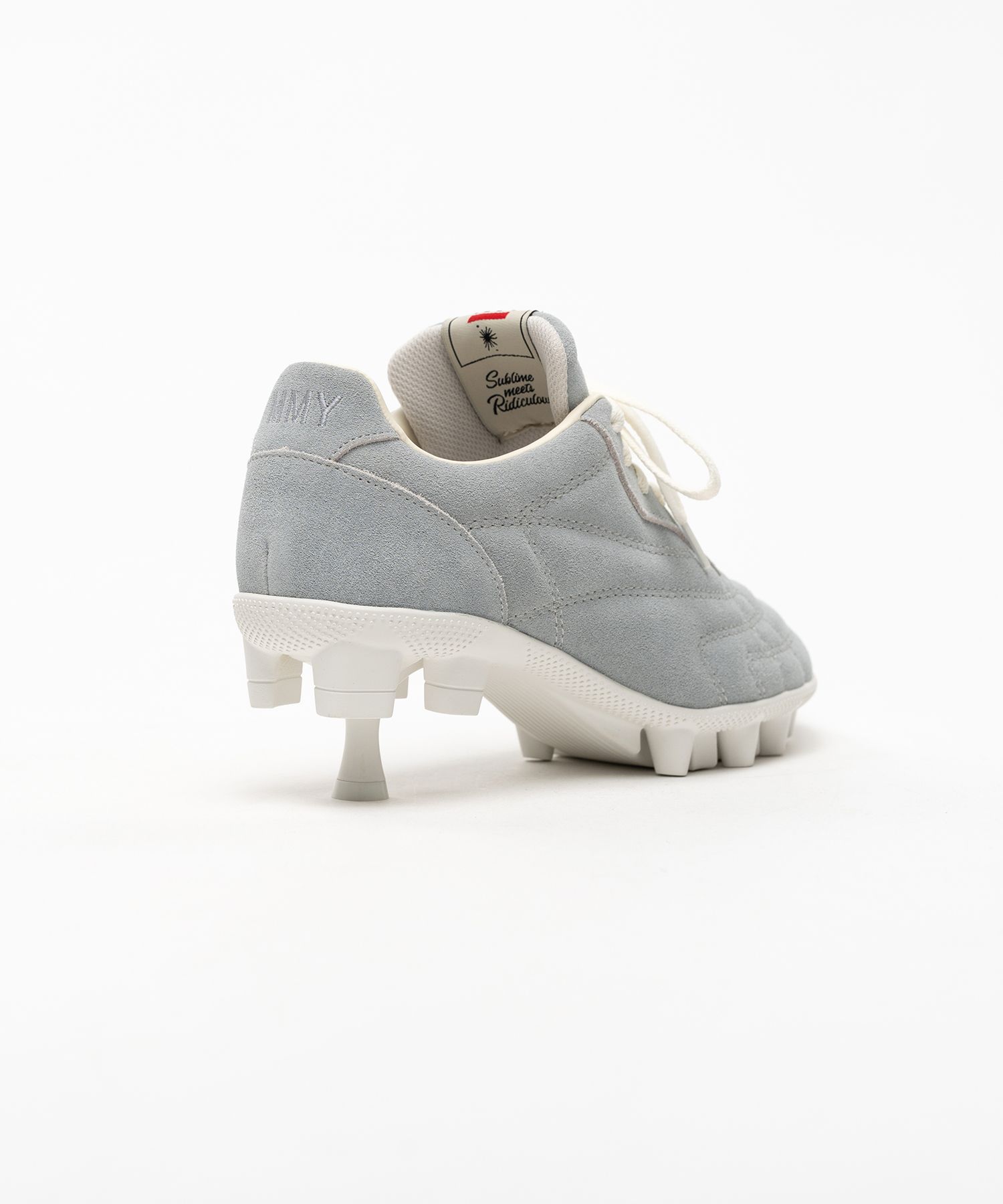 Spike Sole Suede Sneaker Pumps