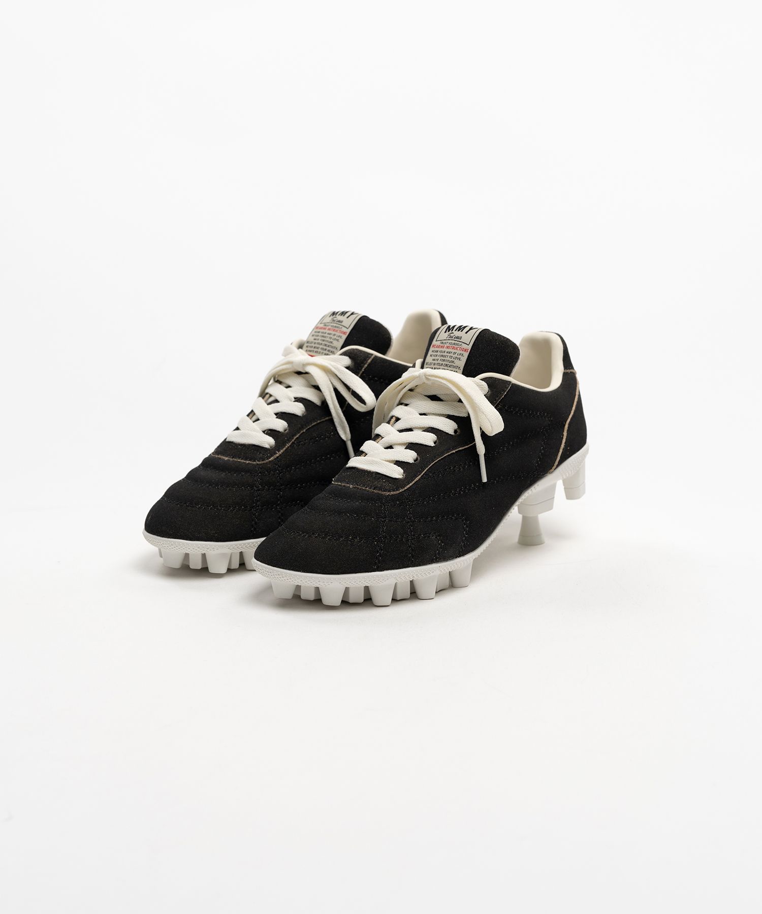 Spike Sole Suede Sneaker Pumps