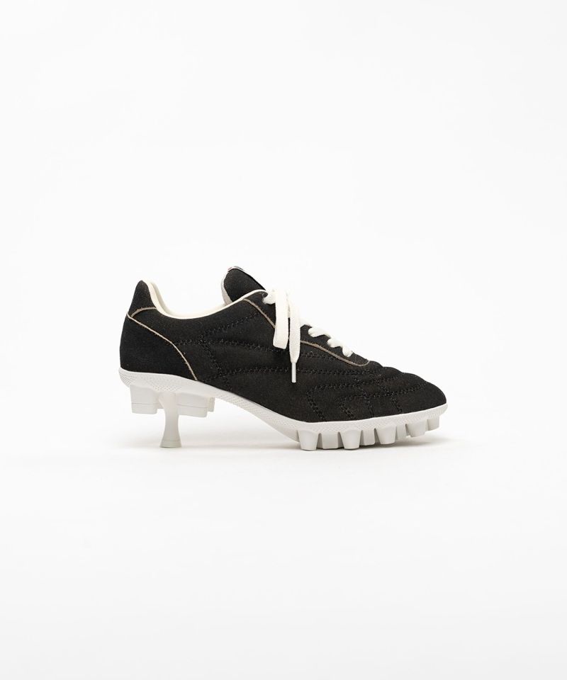 Spike Sole Suede Sneaker Pumps