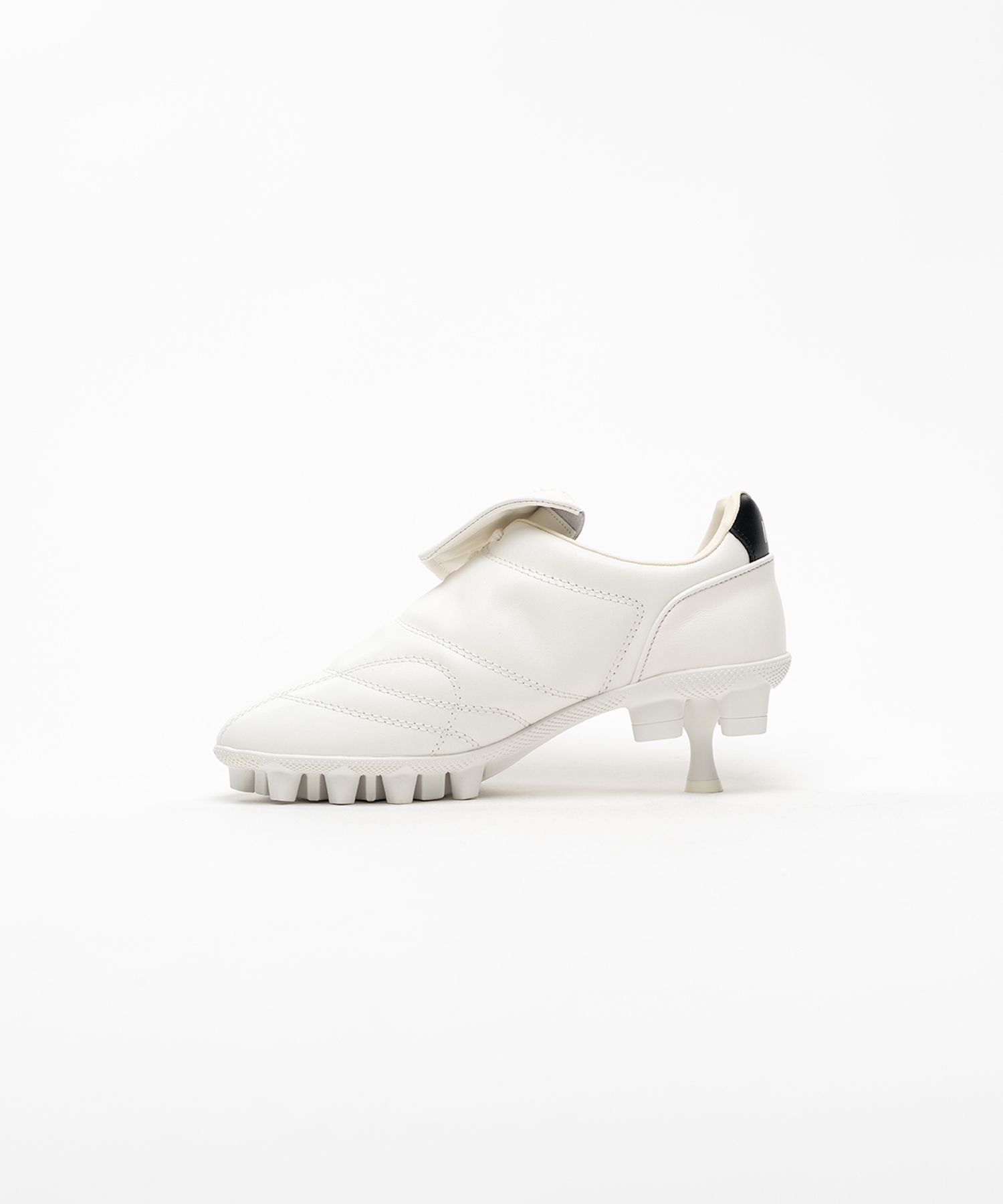Spike Sole Leather Sneaker Pumps