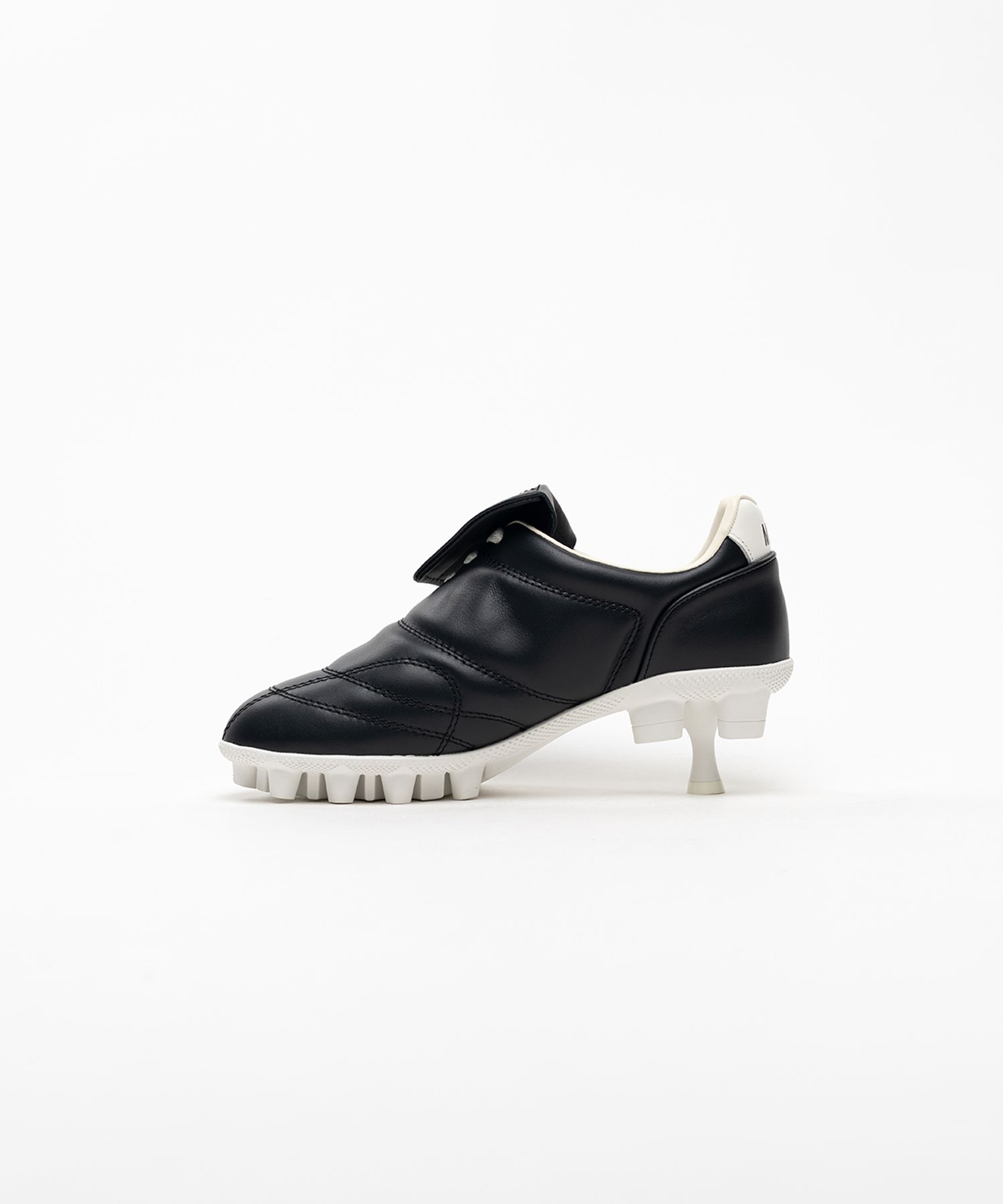 Spike Sole Leather Sneaker Pumps