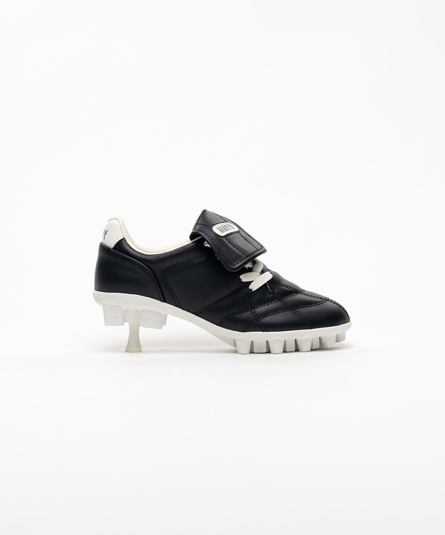 Spike Sole Leather Sneaker Pumps