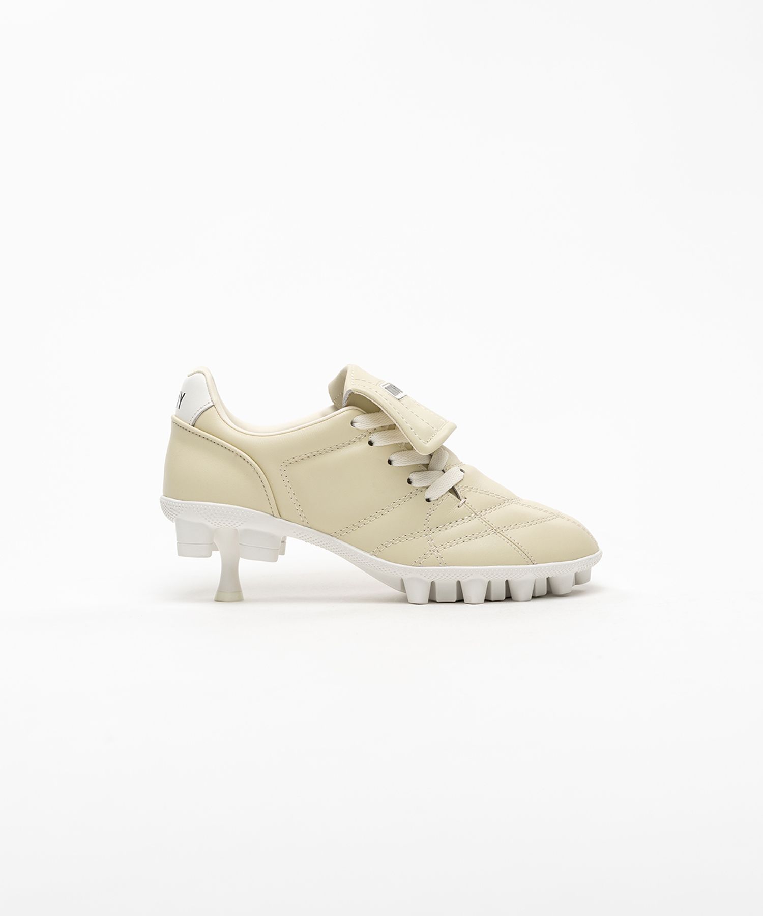 Spike Sole Leather Sneaker Pumps