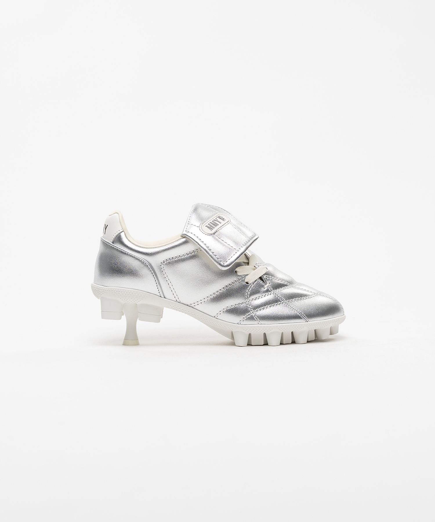 Spike Sole Leather Sneaker Pumps