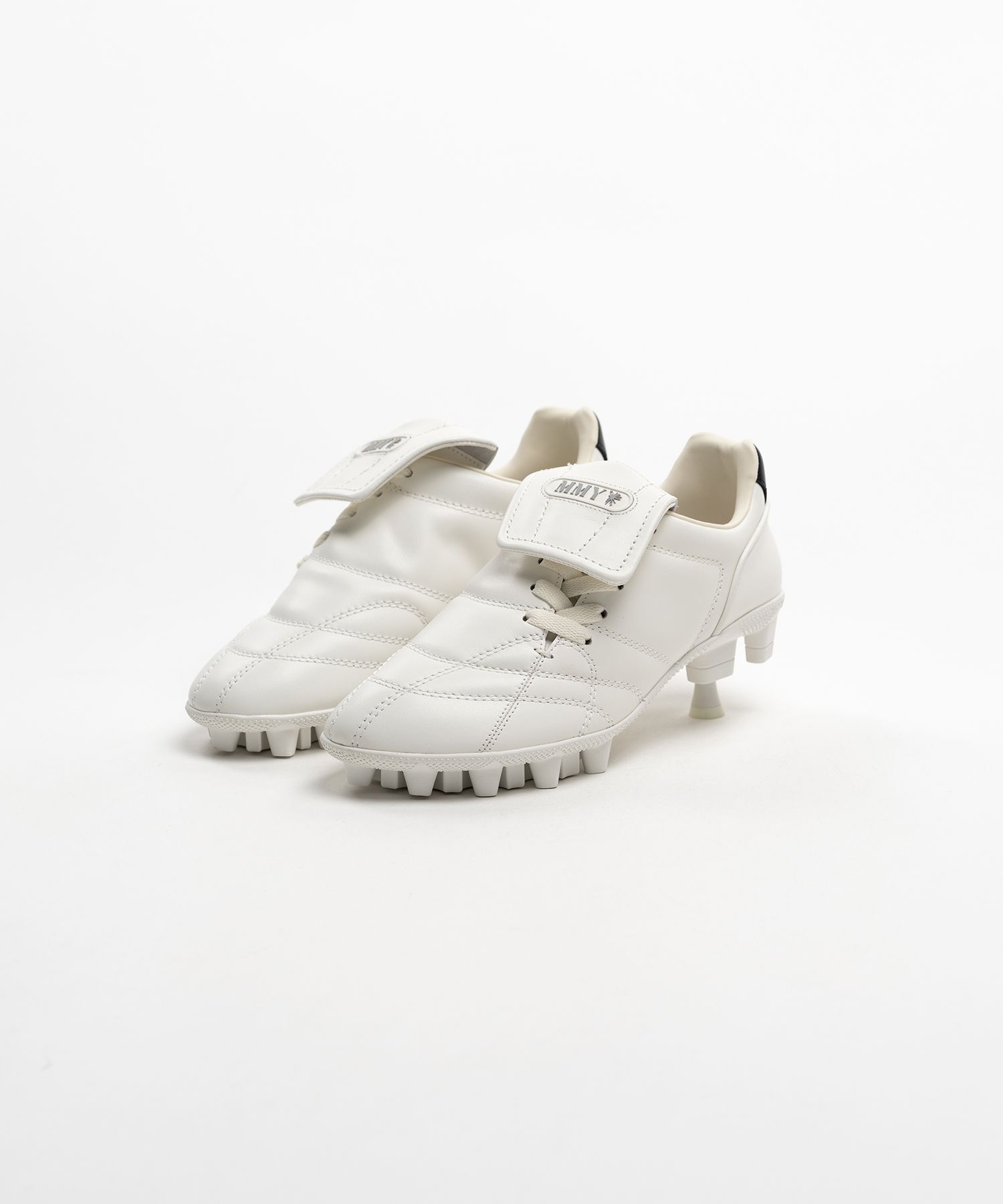 Spike Sole Leather Sneaker Pumps