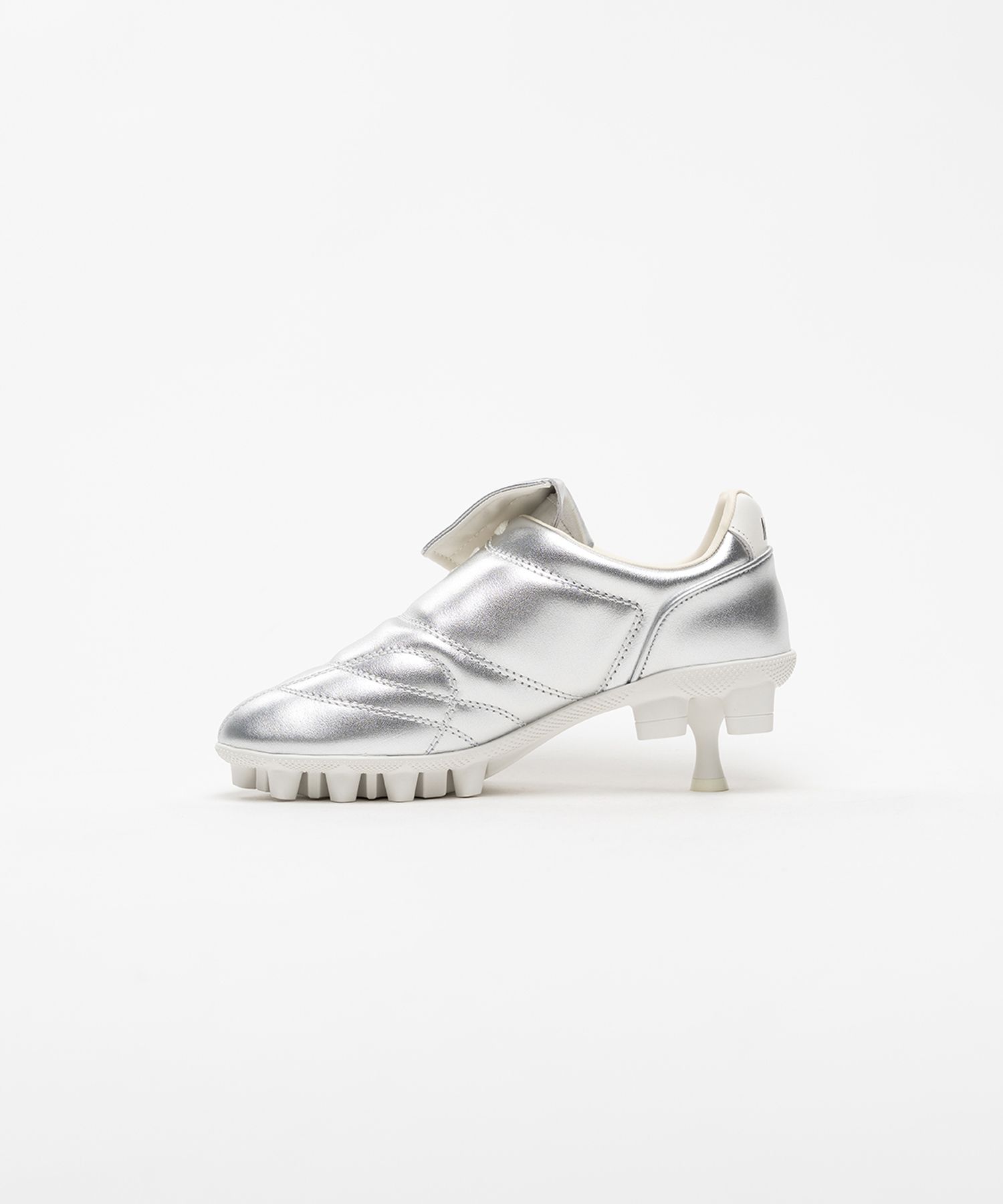 Spike Sole Leather Sneaker Pumps