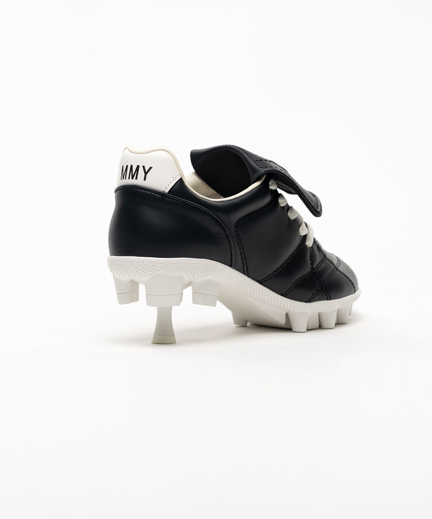 Spike Sole Leather Sneaker Pumps