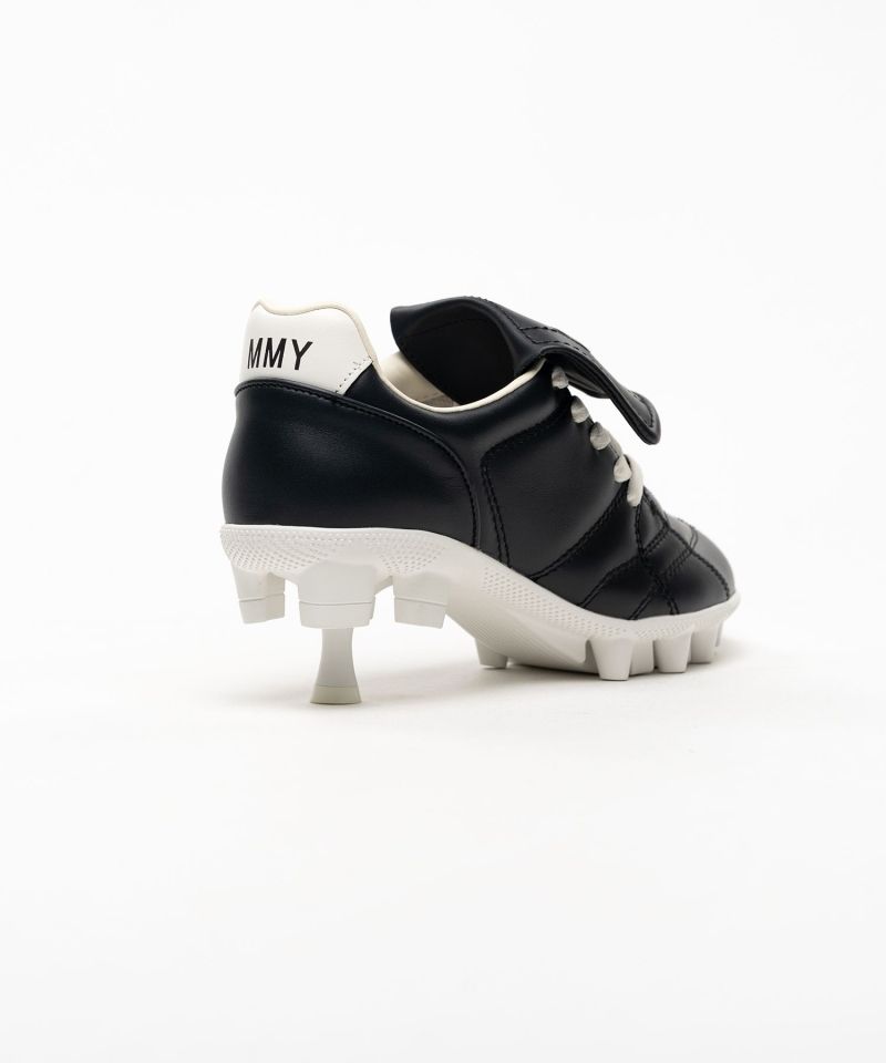 Spike Sole Leather Sneaker Pumps