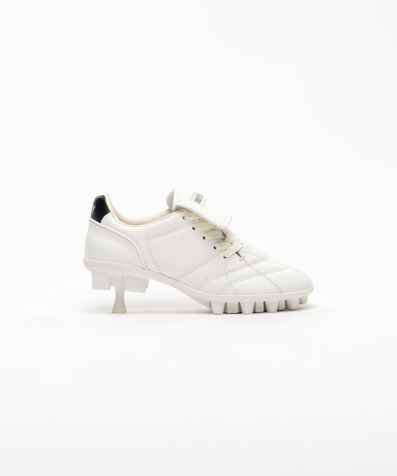 Spike Sole Leather Sneaker Pumps